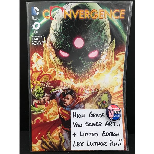 CONVERGENCE #0  WITH LIMITED EDITION PIN (DC COMICS)