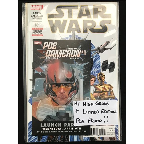 STAR WARS #001 WITH LIMITED EDITION POE PROMO  (MARVEL COMICS)