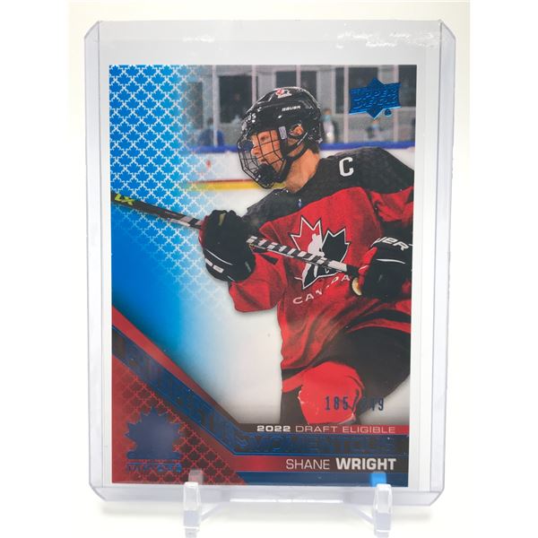 2022 UPPER DECK SHANE WRIGHT PROSTECTUS MOMENTUS NO.PM-23 CANADA JUNIORS 185/349