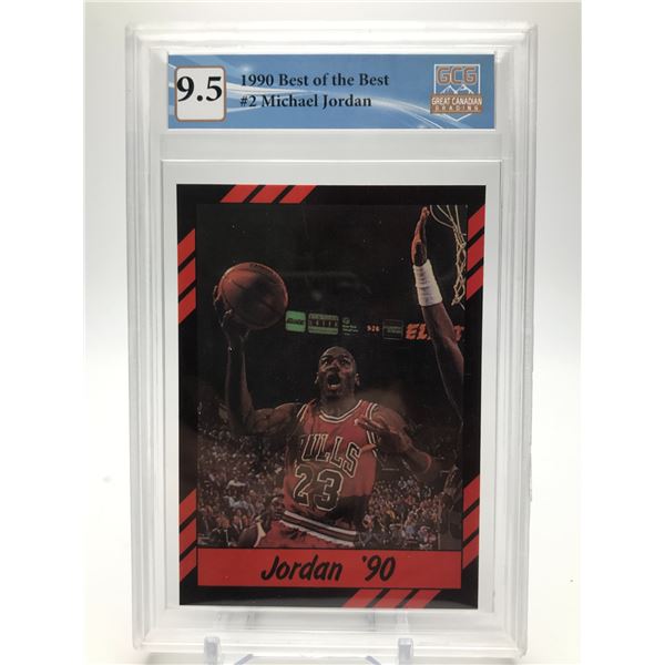 1990 BEST OF THE BEST NO.2 MICHAEL JORDAN GCG GRADED 9.5