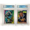 Image 1 : LOT OF 2 GRADED MARVEL UNIVERSE CARDS (HULK VS LEADER/JIGSAW)