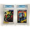 Image 1 : LOT OF 2 GRADED MARVEL UNIVERSE CARDS (CHAMELEON/KINGPIN)