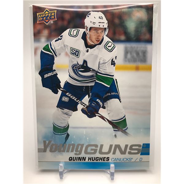 2019-20 UPEER DECK QUINN HUGHES YOUNG GUNS ROOKIE CARD