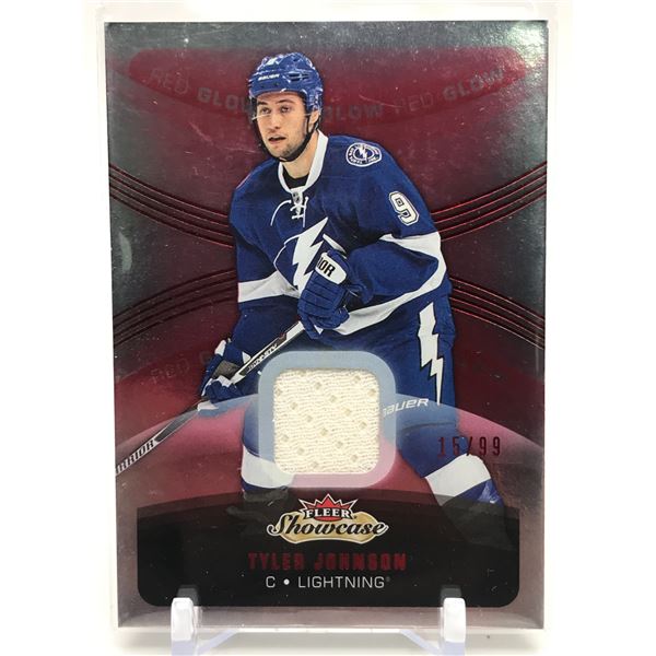 2015-16 FLEER SHOWCASE TYLER JOHNSON NO. 23 PATCH CARD 15/99