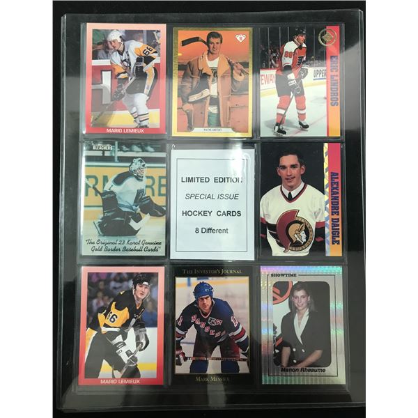 8 DIFFERENT LTD EDITION SPECIAL ISSUE HOCKEY CARDS