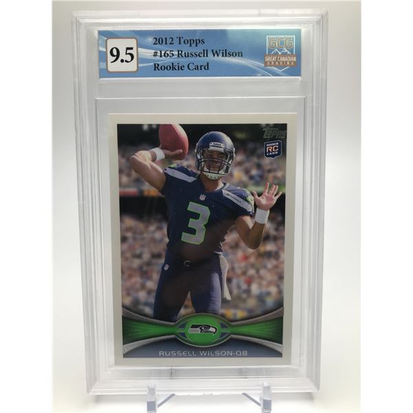 2012 TOPPS RUSSELL WILSON NO. 165 RC (GCG 9.5)