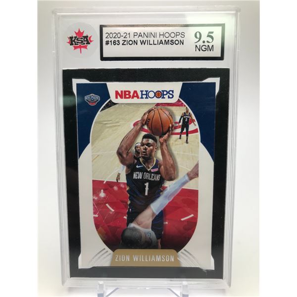 2020-21 PANINI HOOPS ZION WILLIAMSON NO. 163 (KSA 9.5)