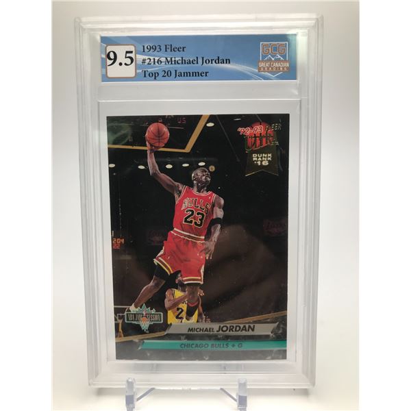 1993 FLEER MICHAEL JORDAN NO. 216 (GCG 9.5)