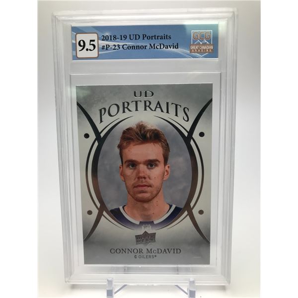 2018-19 UD PORTRAITS CONNOR MCDAVID NO. P-23 (GCG 9.5)