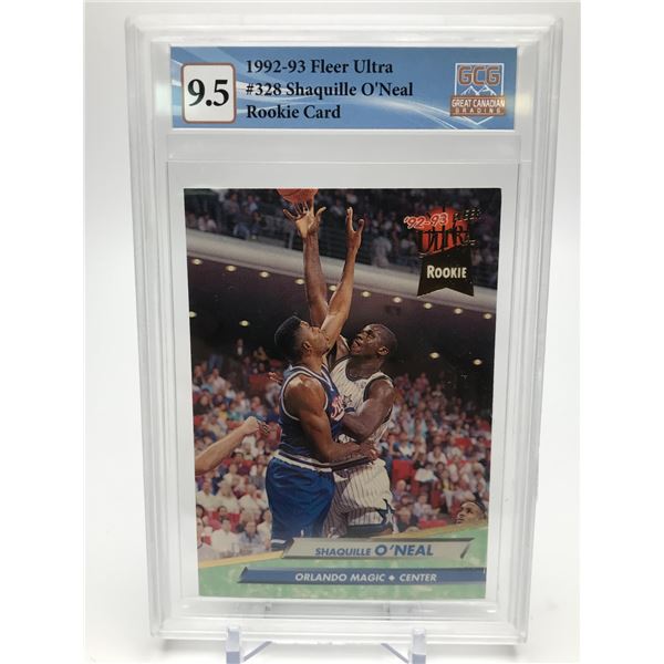 1992-93 FLEER ULTRA SHAQUILLE O'NEAL NO. 328 RC (GCG 9.5)