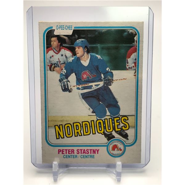 1981-82 OPC PETER STASTNY ROOKIE CARD