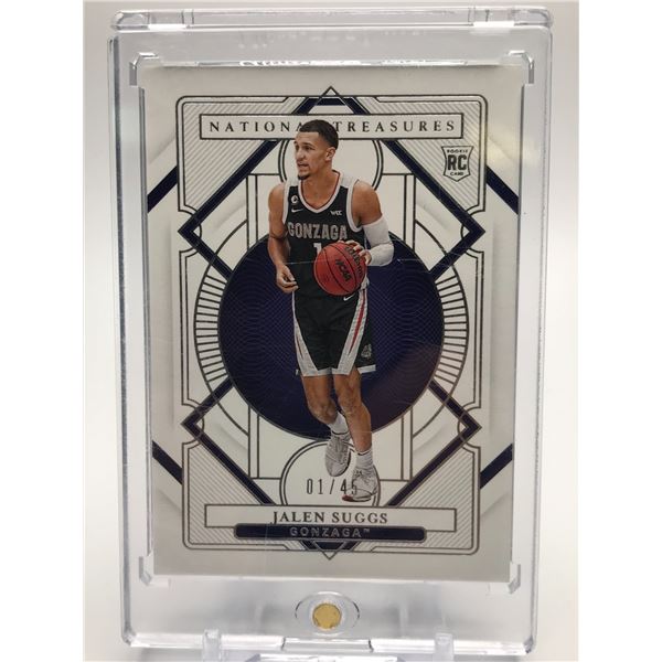 2021 PANINI NATIONAL TREASURES JALEN SUGGS ROOKIE CARD 1/45