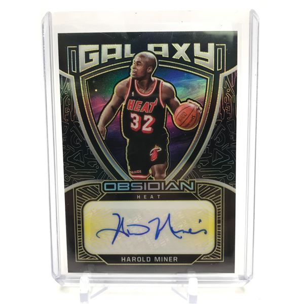 2021 PANINI OBSIDIAN GALAXY HAROLD MINER AUTO