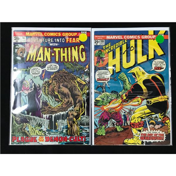 MARVEL BRONZE AGE COMIC LOT (MAN THING AND HULK)