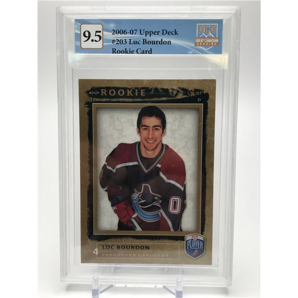 2006-07 LUC BOURDON ROOKIE CARD (GCG 9.5)