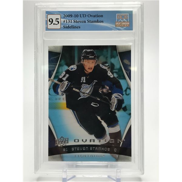 2009-10 UPPER DECK OVATION STEVEN STAMKOS SIDELINES (GCG 9.5)