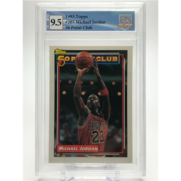 1993 TOPPS MICHAEL JORDAN 50 POINTS CLUB (GCG 9.5)