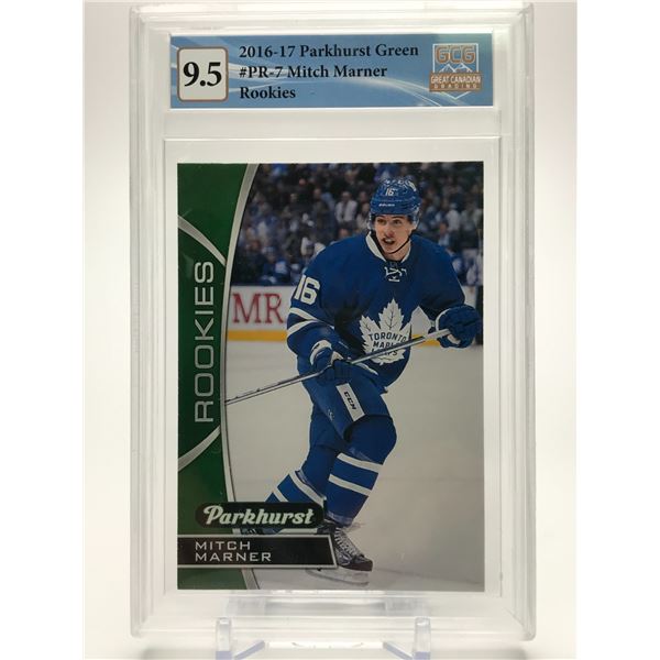 2016-17 PARKHURST GREEN MITCH MARNER ROOKIE CARD (GCG 9.5)