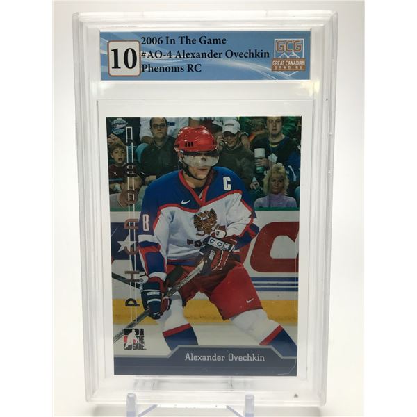 2006 IN THE GAME ALEXANDER OVECHKIN PHENOMS ROOKIE CARD (GCG 10)