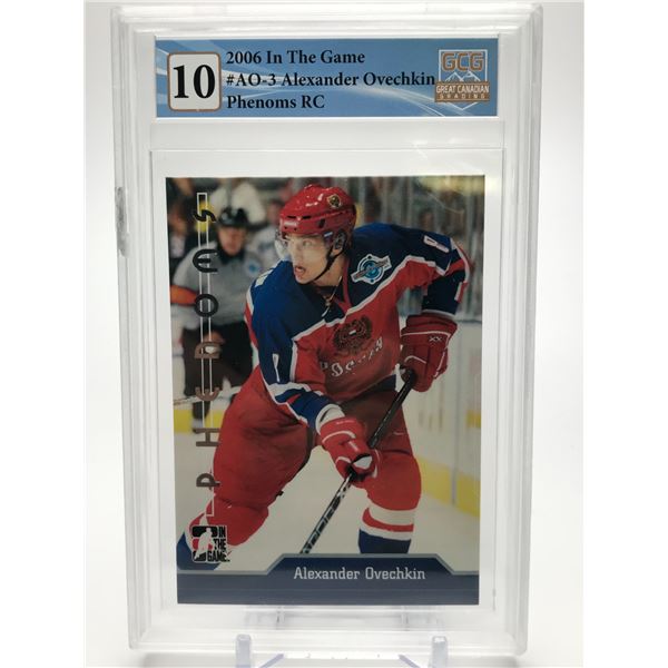 2006 IN THE GAME ALEXANDER OVECHKIN PHENOMS ROOKIE CARD (GCG 10)