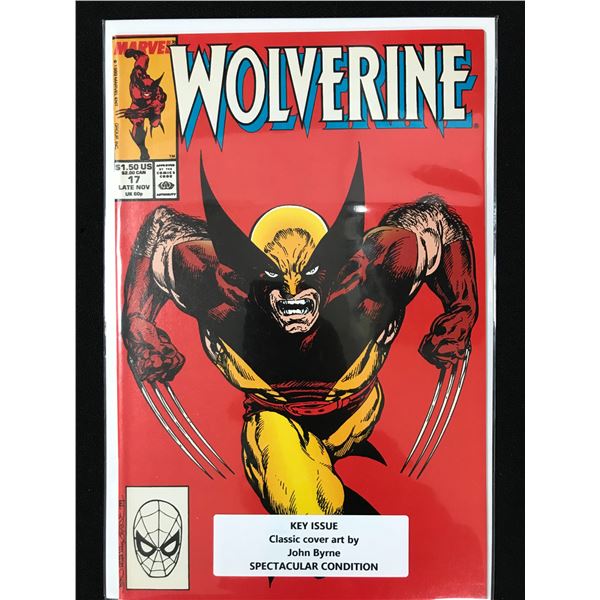 MARVEL COMCIS WOLVERINE NO.17 CLASSIC JOHN BYRNE COVER