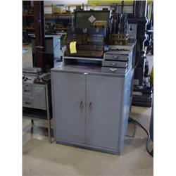 ANTIQUE TOOL BOX & CONTENTS