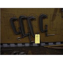 (4) C CLAMPS