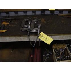 (4) C CLAMPS