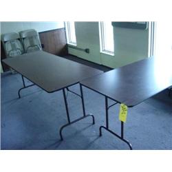 (10) FOLDING CHAIRS & (2) FOLDING TABLES