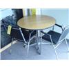 Image 1 : ROUND TABLE & (2) CHAIRS