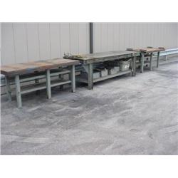 (3) STEEL WORK TABLES