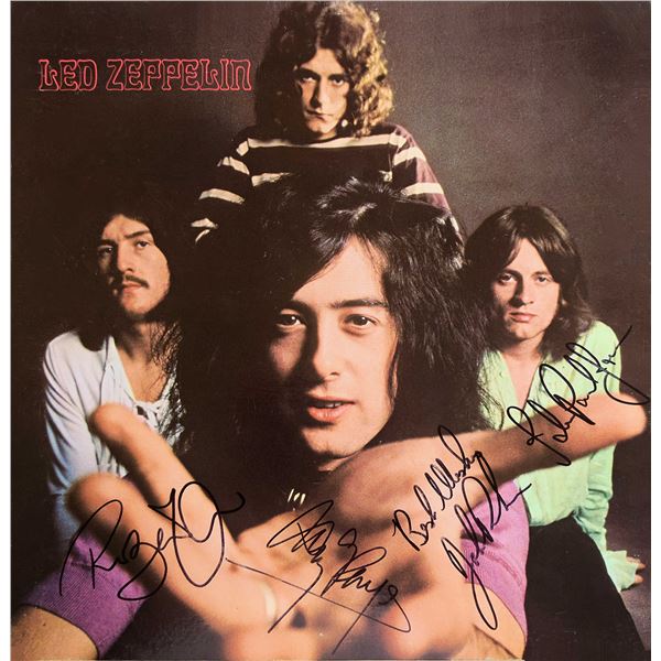 Led Zeppelin signed Tour Book album