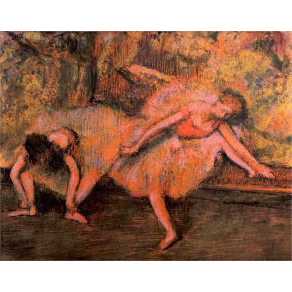 Edgar Degas - Two Dancers On A Bank