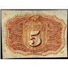 Image 2 : March 3, 1863 Second Issue Five Cents Fractional Currency Note