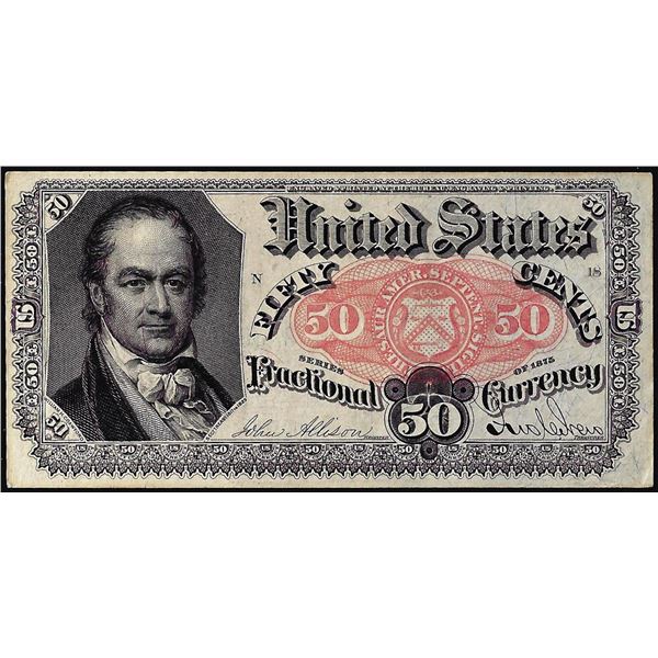 1875 Fifth Issue Fifty Cents Fractional Currency Note