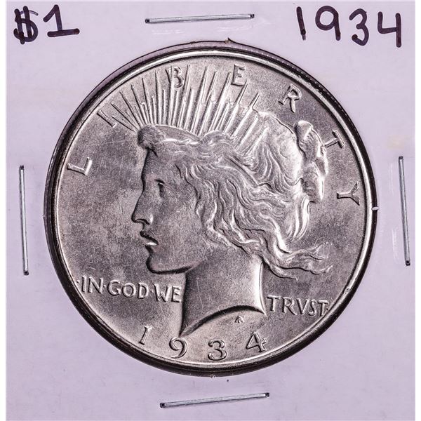 1934 $1 Peace Silver Dollar Coin