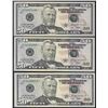 Image 1 : Lot of (3) 2009 $50 Federal Reserve Star Notes