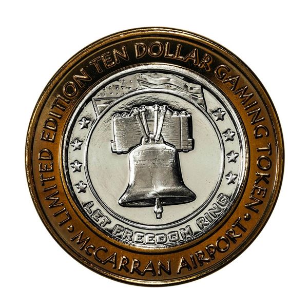 .999 Silver McCarran International Airport Las Vegas, NV $10 Limited Casino Token