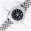 Image 3 : Rolex Ladies Stainless Steel Black Index Diamond Datejust Wristwatch