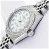 Image 6 : Rolex Ladies Stainless Steel White Arabic Diamond Date Wristwatch