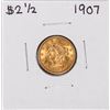 Image 1 : 1907 $2 1/2 Liberty Head Quarter Eagle Gold Coin