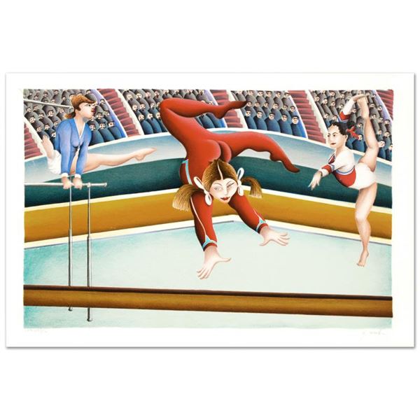 Yuval Mahler "Gymnast" Limited Edition Lithograph On Paper