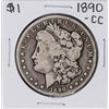 Image 1 : 1890-CC $1 Morgan Silver Dollar Coin