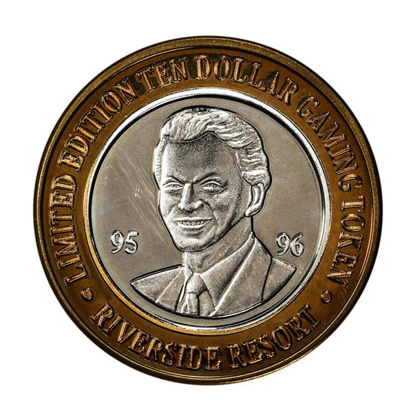 .999 Silver Riverside Resort Hotel & Casino Laughlin $10 Limited Edition Gaming Token