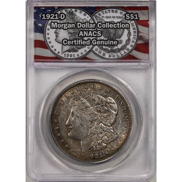 1921-D $1 Morgan Silver Dollar Coin ANACS Genuine