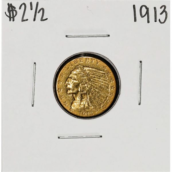 1913 $2 1/2 Indian Head Quarter Eagle Gold Coin