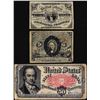 Image 1 : Lot of (3) Miscellaneous Fractional Currency Notes