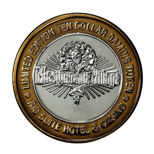 .999 Silver Rio Hotel & Casino Las Vegas $10 Casino Limited Edition Gaming Token