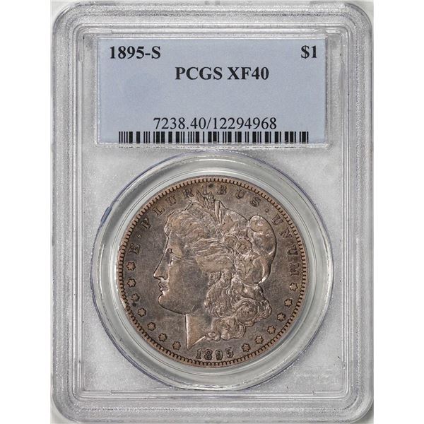 1895-S $1 Morgan Silver Dollar Coin PCGS XF40