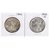 Lot of 1941 & 1941-S Walking Liberty Half Dollar Coins